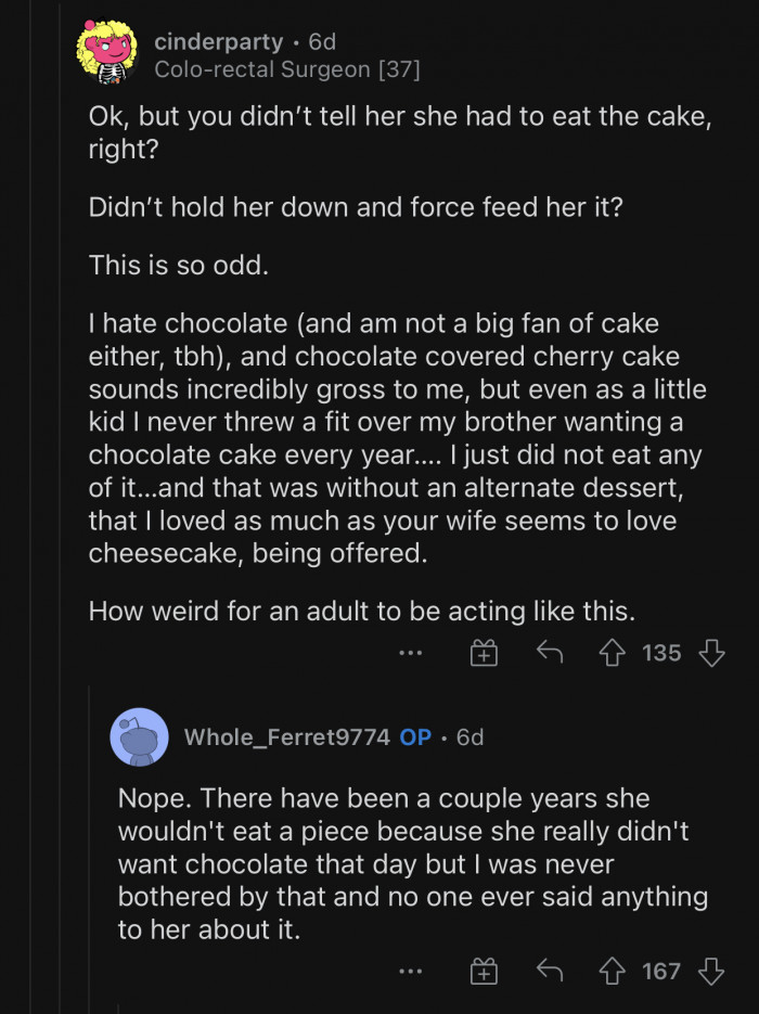 It's strange for an adult to be acting like this.