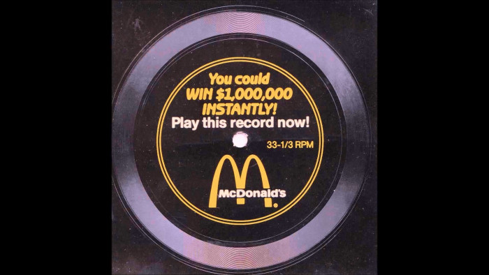 23. McDonald's flexi-disc vinyl record dubbed