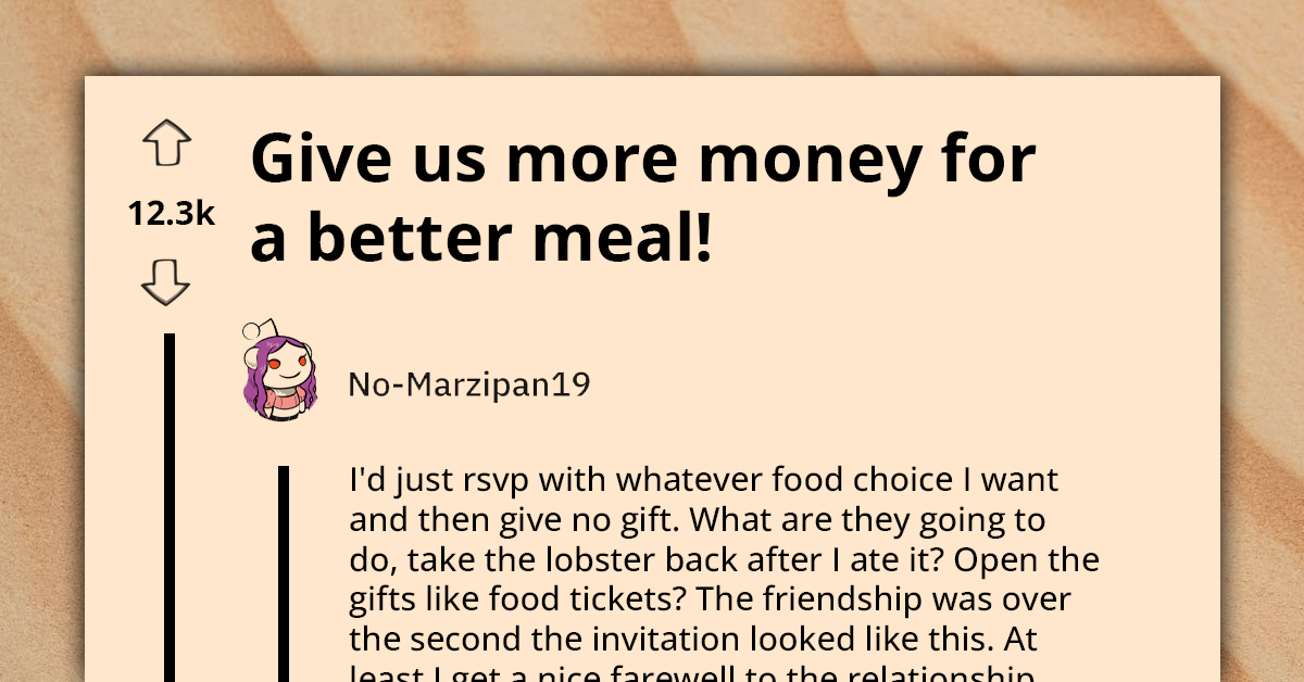 Tacky Wedding RSVP That Offers Better Meals for Guests with Expensive Gifts Gets Ridiculed Online, Couple Backtracks and Claims It’s a Joke