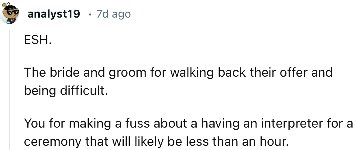 According to this Redditor, everyone has a bit of fault in the whole incident