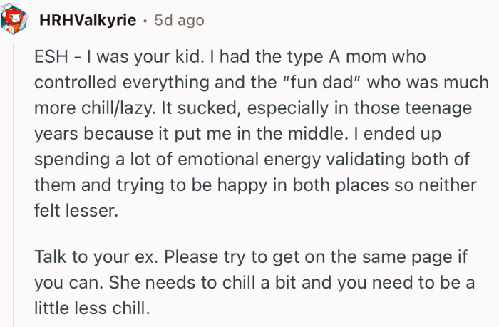 “She needs to chill a bit and you need to be a little less chill.”