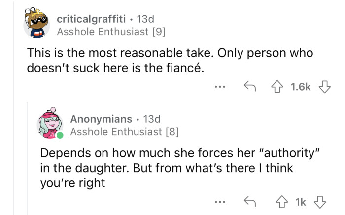 The fiancé is the only victim here.