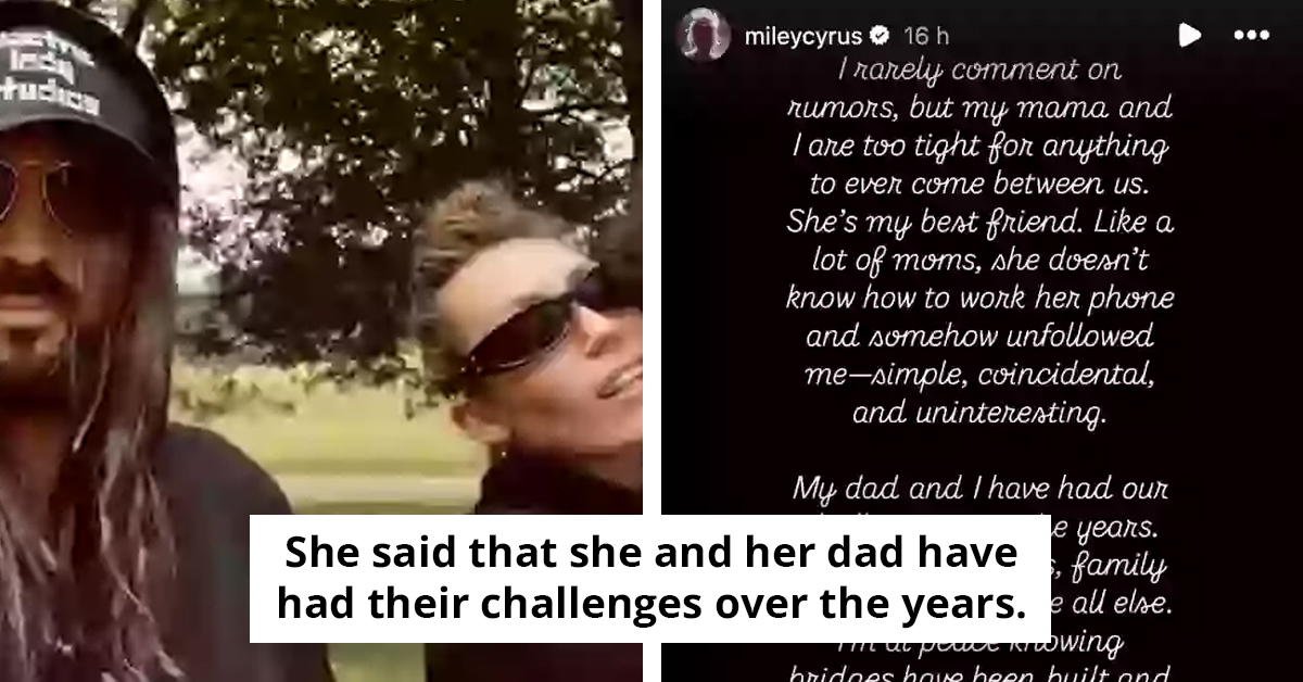 Miley Cyrus Breaks Silence On Feud Rumors With Dad Billy Ray After Their First Photo Together In Years