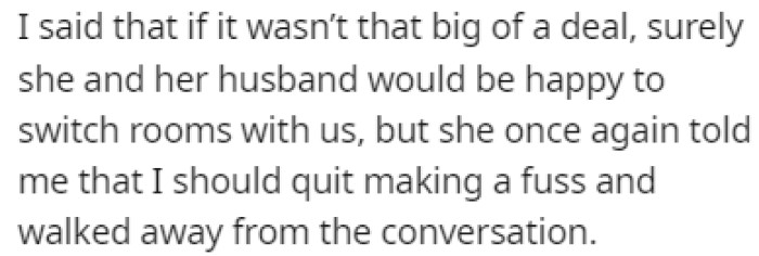 The MIL told OP that he shouldn't be making a big deal out of it