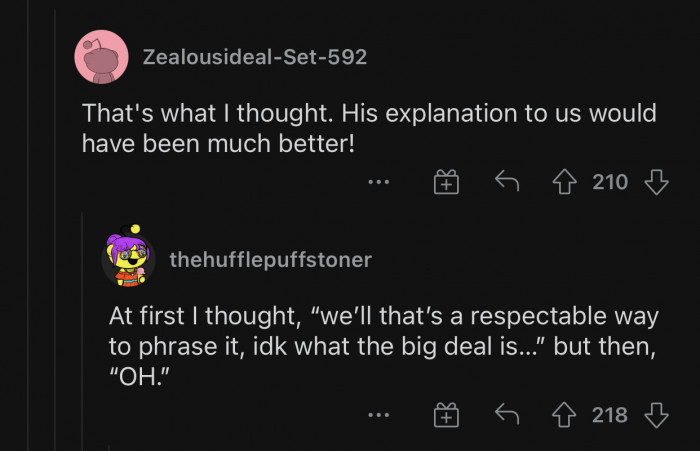 That was a respectable way to phrase it.