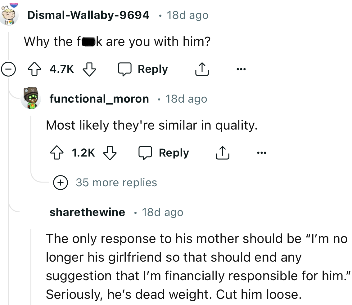 Check out some comments from the Reddit community: