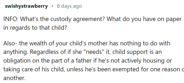 Child support is not just about money - it shows commitment