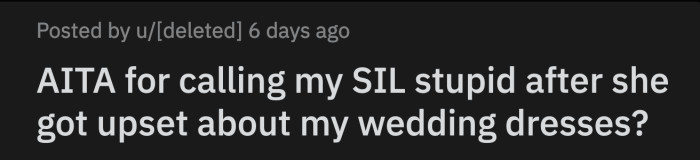 She complained that OP's wedding will eclipse her own, especially with OP's wedding happening two weeks ahead of hers