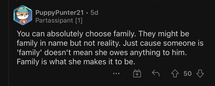 You have the right to choose your family.