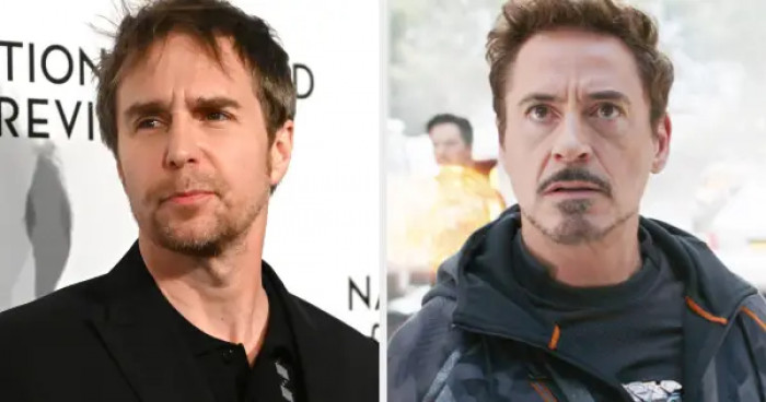 7. Sam Rockwell was once in line for a Tony Stark screen test. Evidently, he did not get the part, but he felt that his role as Justin Hammer was his closest chance to be Tony.