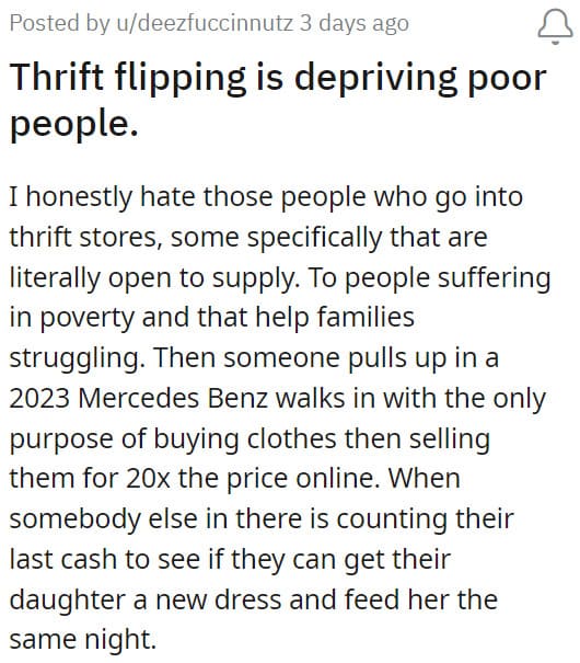 13. Thrift clothes are getting costlier by the day