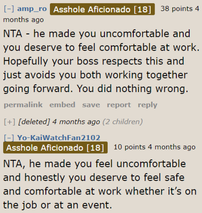 There's nothing wrong with the OP reporting her coworker. She needs to protect herself, even if that means the guy would get into trouble.