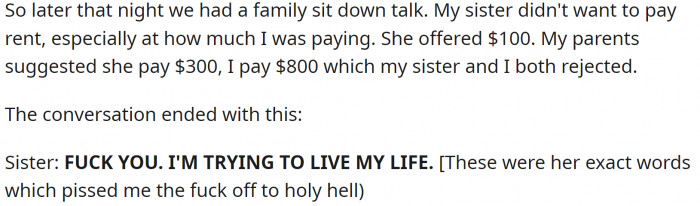 The whole family had a heated discussion