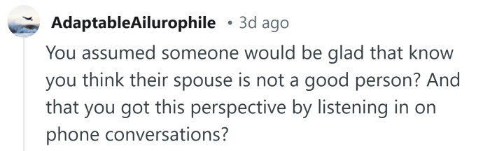 Did you really expect them to be grateful?