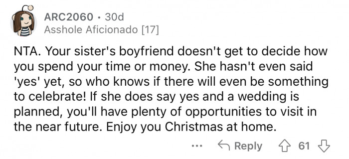 The events that follow the proposal are more significant.