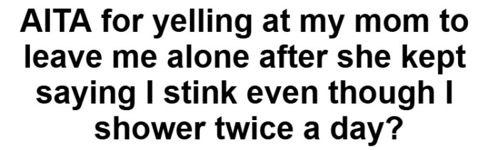 The pressure between OP and her mom is noticeable, and it's clear that something needs to change
