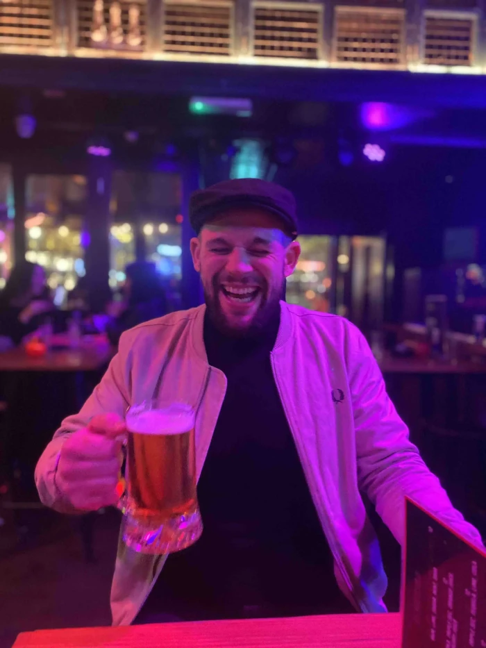 Man looking distressed, reflecting on addiction after a cocaine episode and fear