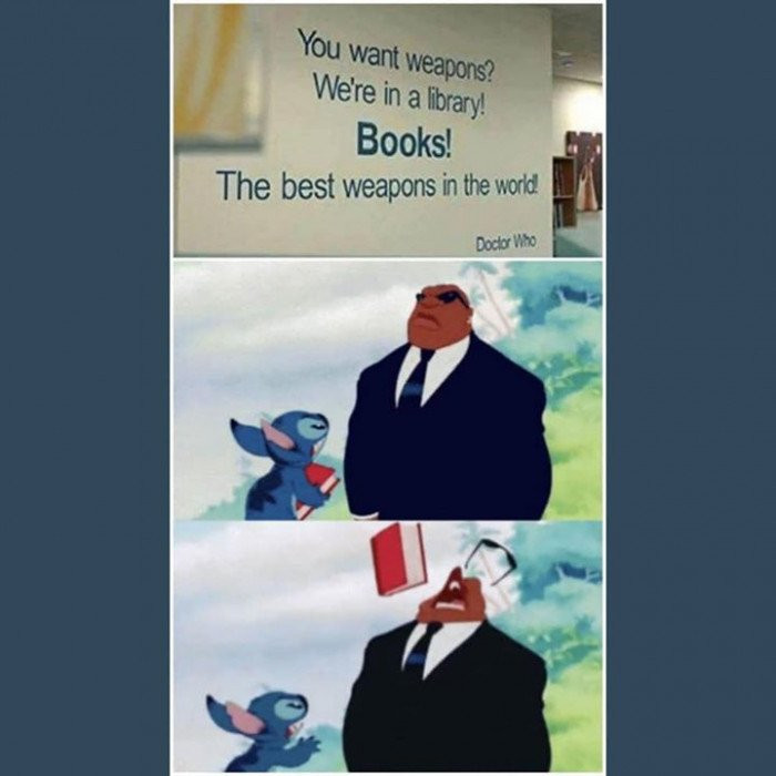 18. And the book can also be a cold weapon