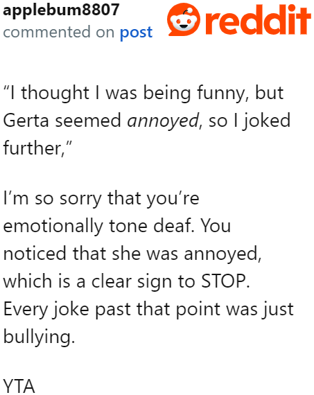 Nobody took the OP's side. Redditors agree that the OP is indeed the a-hole.