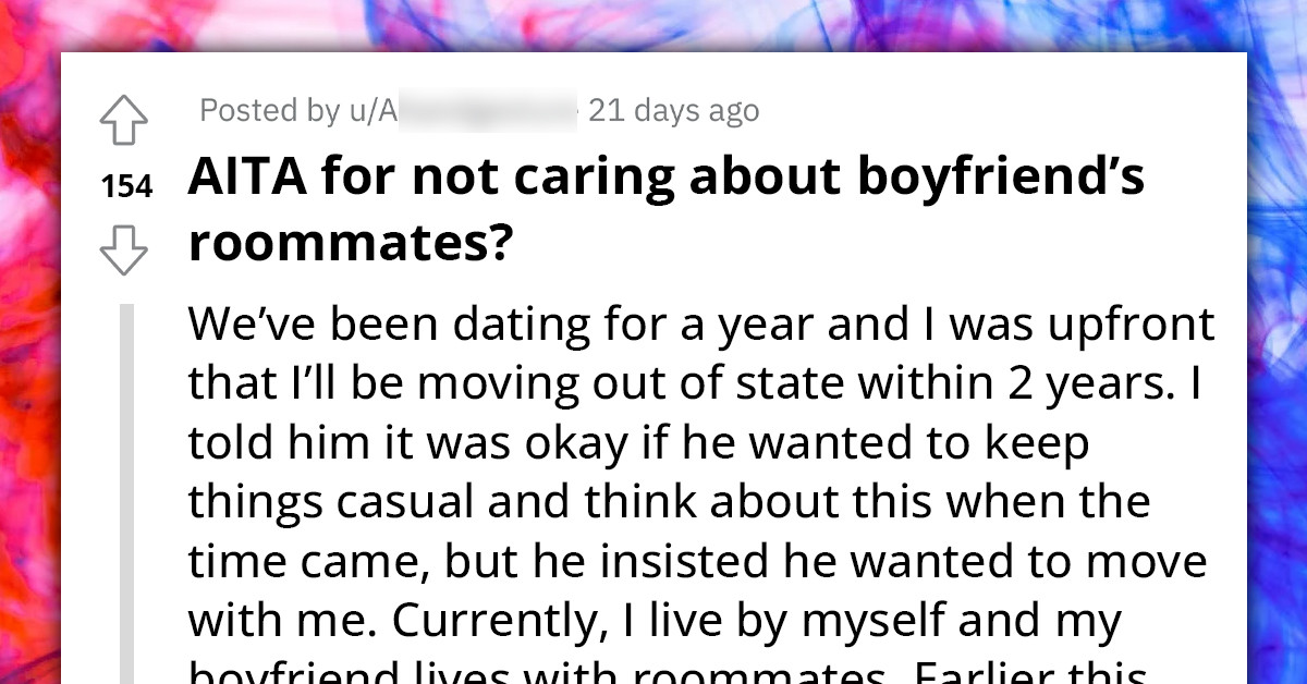 Woman Gets Utterly Disappointed Over Her Boyfriend's Decision To Stay With His Roommates Instead Of Moving In With Her