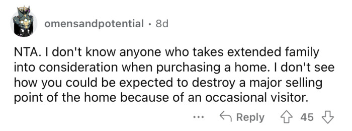 It's not necessary just for the occasional visit.