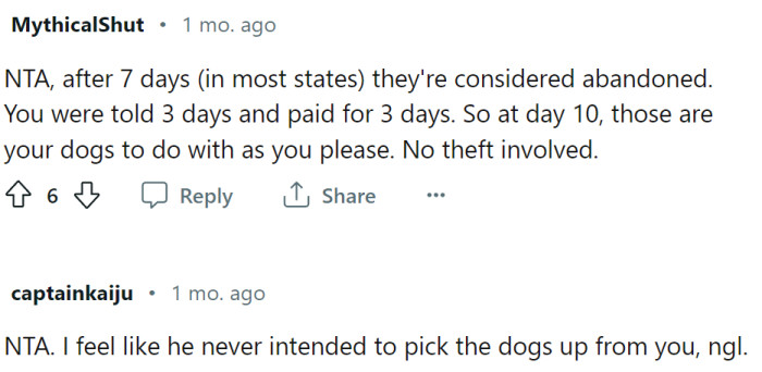 OP was told 3 days and paid for 3 days