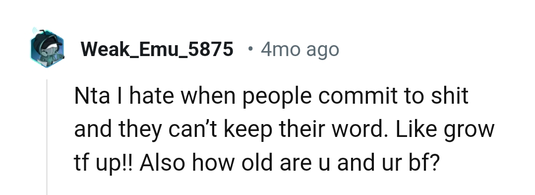 Let's head into the comments section and find out what other Redditors have to say.