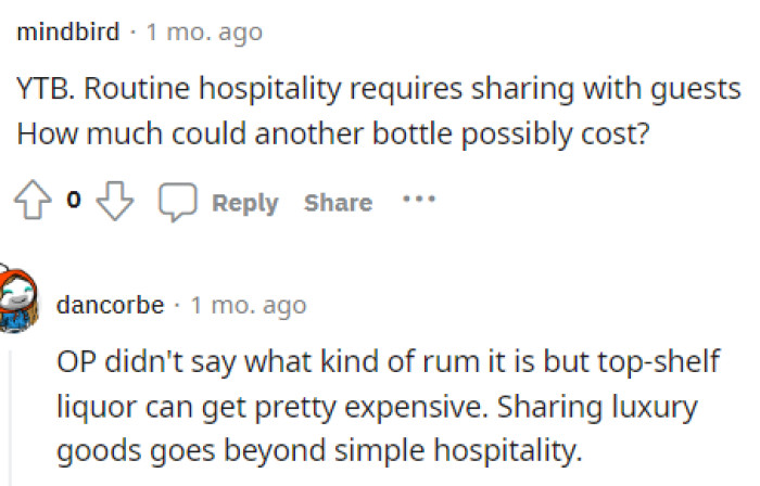 Some People Were Disagreeing in the Comments About Whether OP Should Have Needed to Share With the Girlfriend and Her Dad or Not.