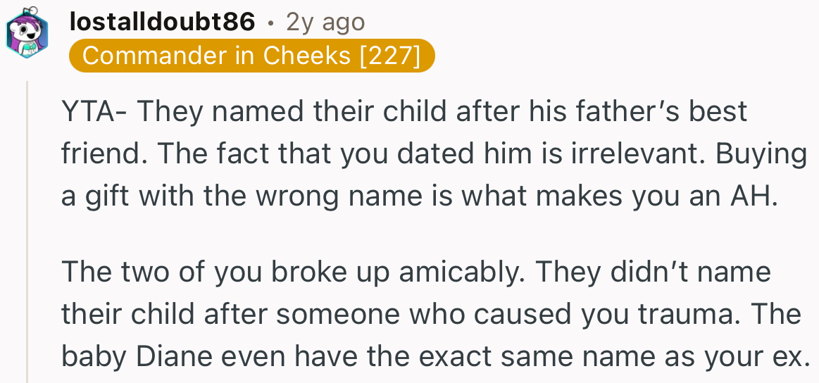 “Buying a Gift with the Wrong Name Is What Makes You an AH.”