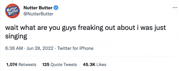 Right, it was just a song. Sure. We believe you.