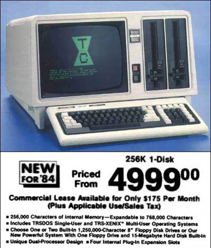 15. 1984 PC Computer Unit: $5,000