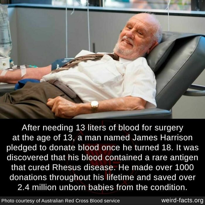 14. A man saved over 2.4 million lives