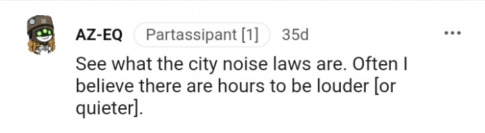 There are hours to be louder