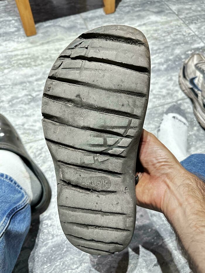"No Tread? No Problem. Dad Made New Grooves With A Hot Iron"