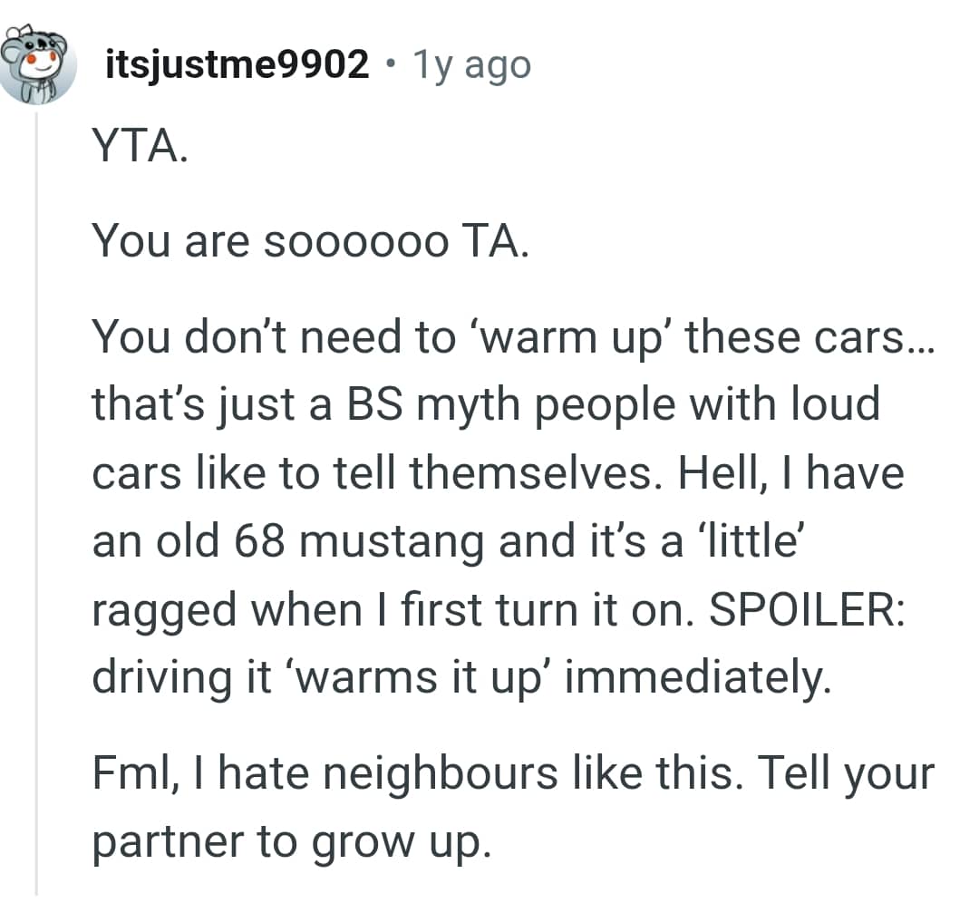 You do not need to warm up these cars