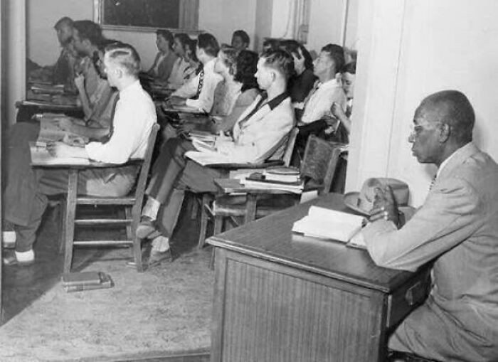 In 1948, George McLaurin made history as the University of Oklahoma’s first Black enrollee, but segregation meant he was isolated from his white peers, required to sit apart despite sharing the same classroom.