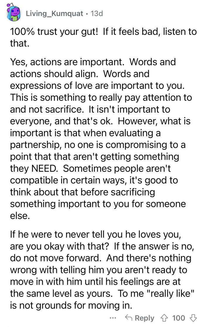 OP has every right to request more time until she's ready.