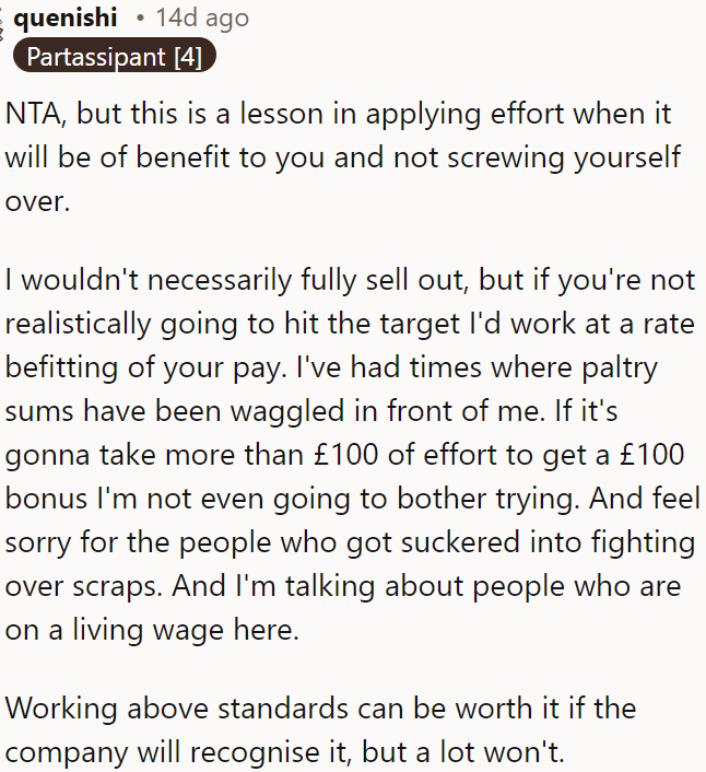 It's crucial to apply effort when it benefits you and not overextend yourself for little reward.