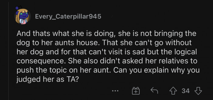 OP did stick by her promise and stopped her visits.
