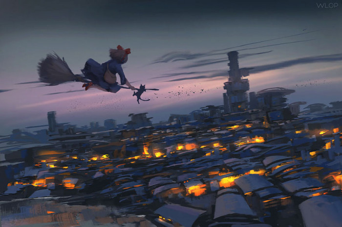 24. Kiki's Delivery Service By Wlop