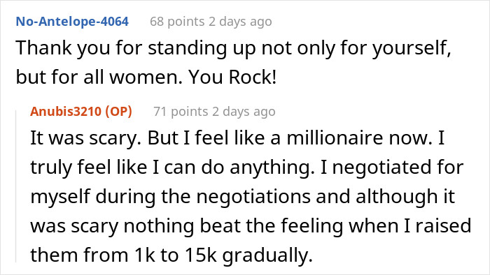 I feel like a millionaire now