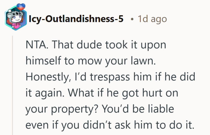 Concern can exist even when help was never requested.