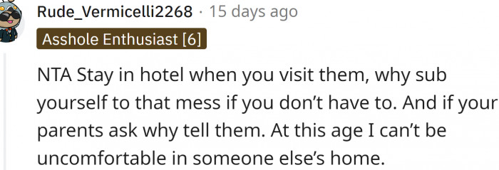 OP should tell her parents if they ask