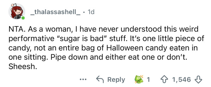 They need to pipe down about it.