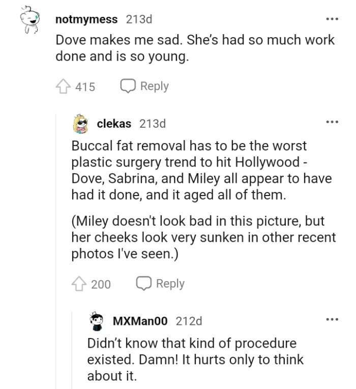 Buccal fat removal had to be the worst plastic surgery trend