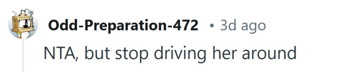 Tense conversation between family members, one person criticizing delivery service.