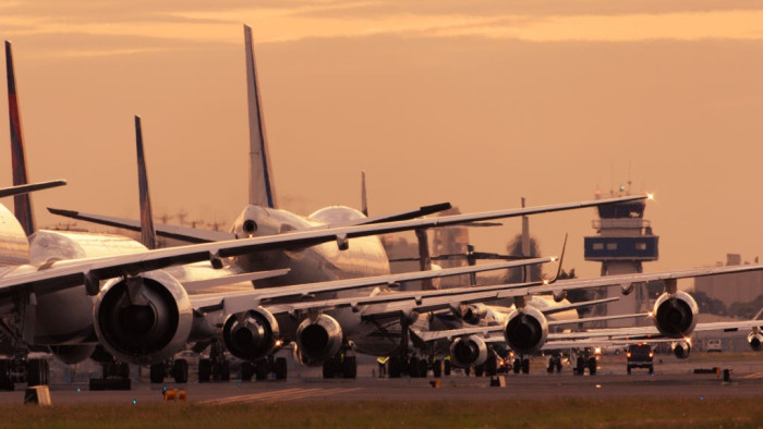 El Paso airport terminal with travelers waiting during widespread flight cancellations