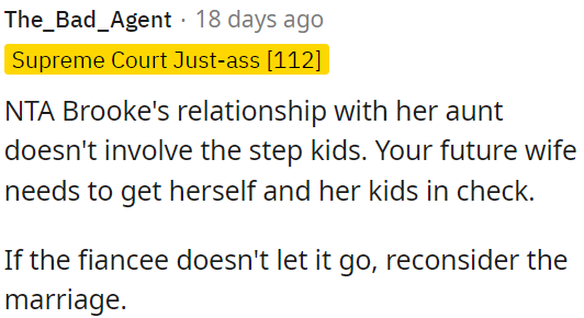 OP's future wife must address her behavior and her children's behavior.