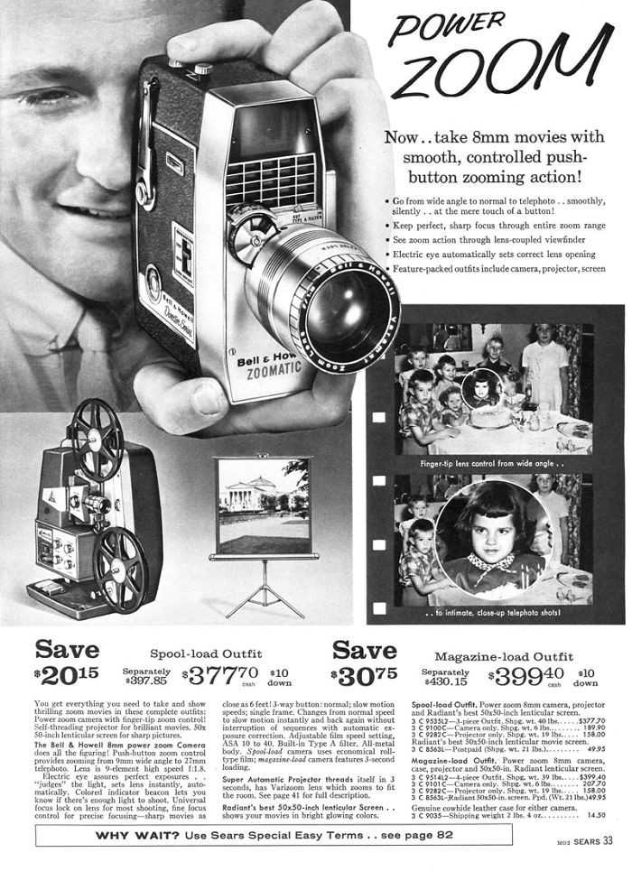 29. Bell & Howell 8mm Camera: $207.70