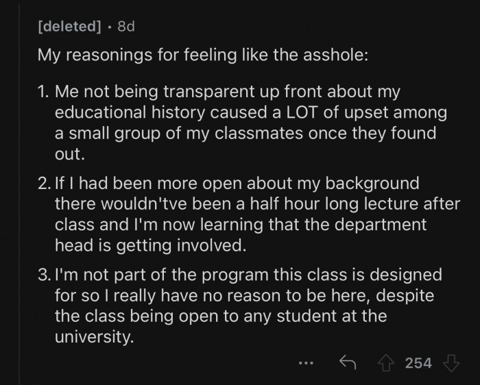 OP replied to the previous user's comment to clarify matters further: